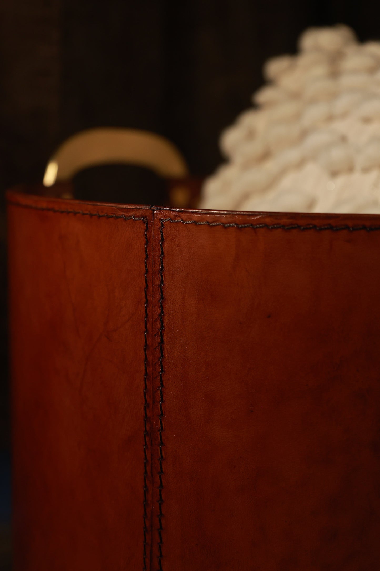 Leather Laundry Basket