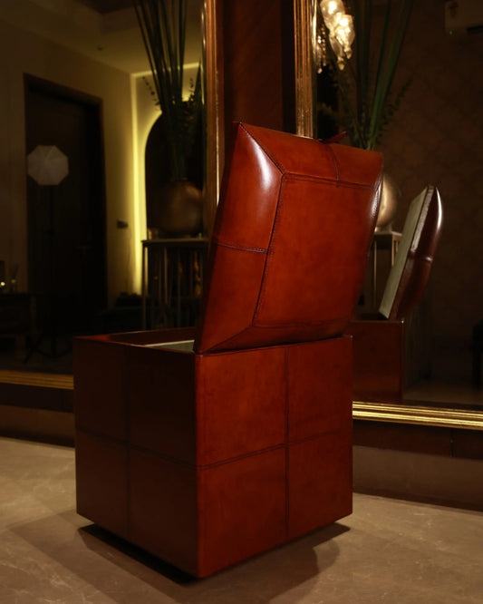 Premium Leather Ottoman