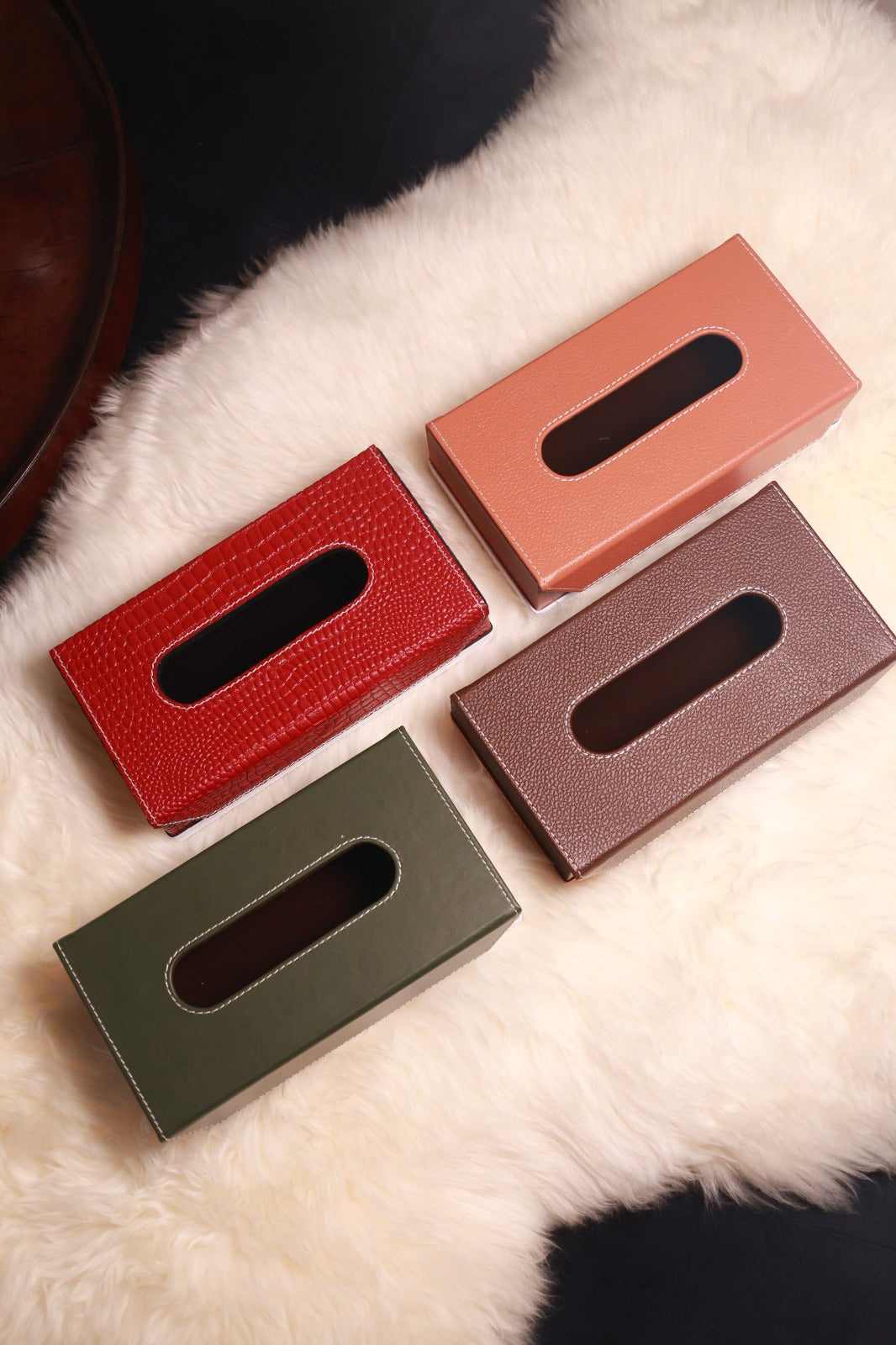 Leather Tissue Box