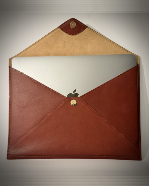 Brown Leather Laptop Sleeve