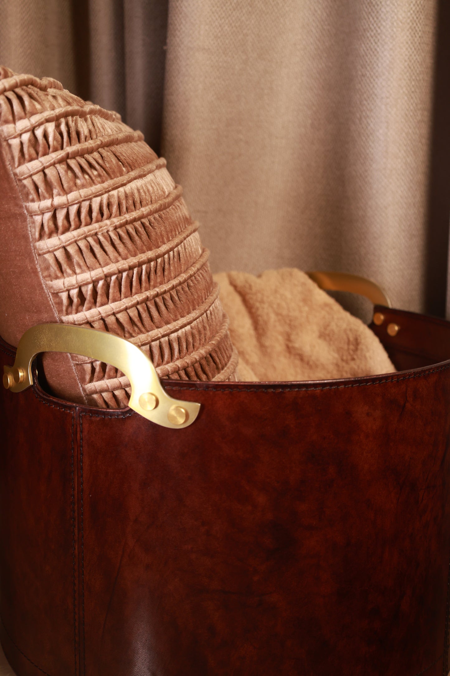 Leather Laundry Basket