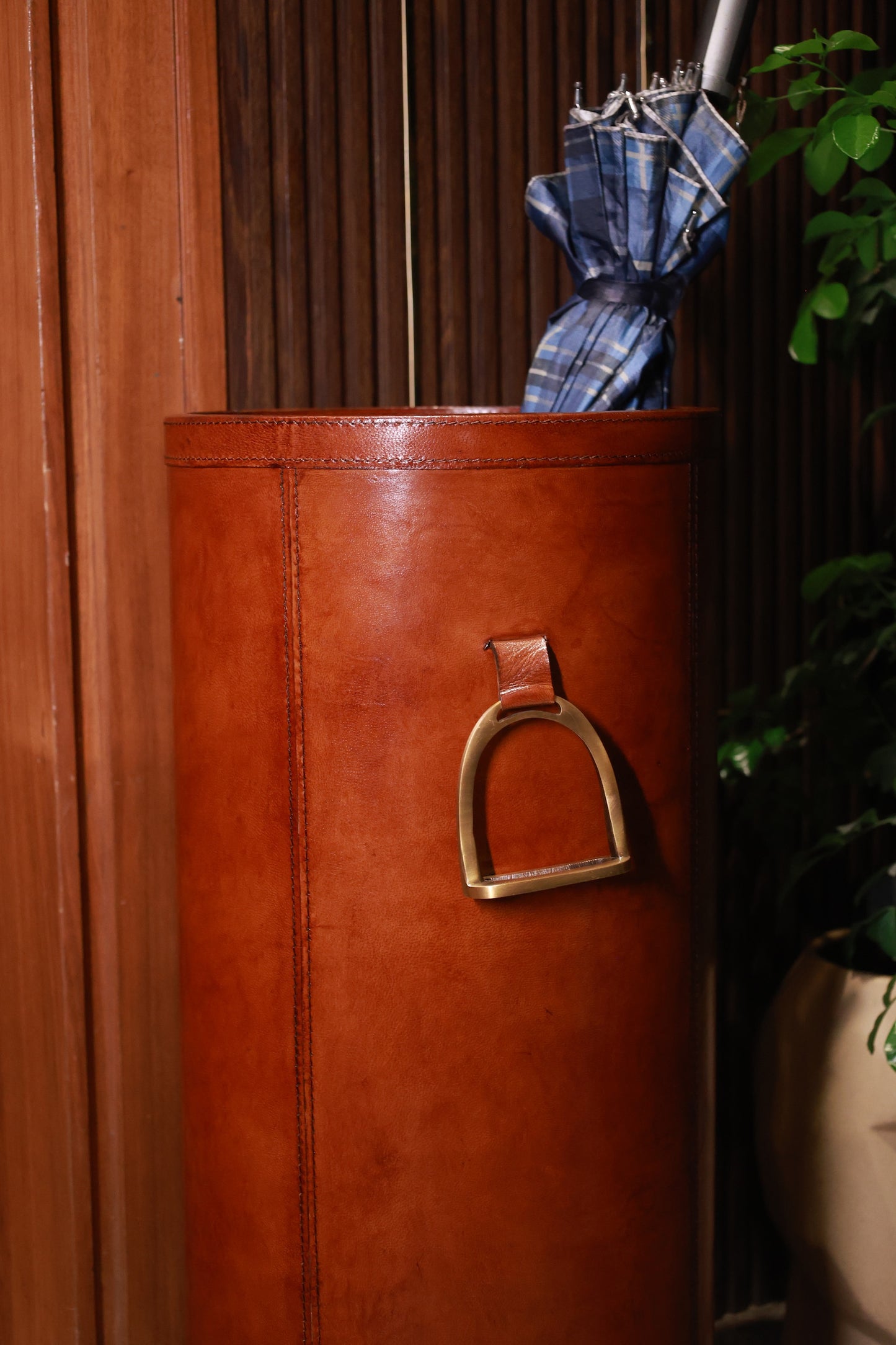 Tan Colored Umbrella Holder