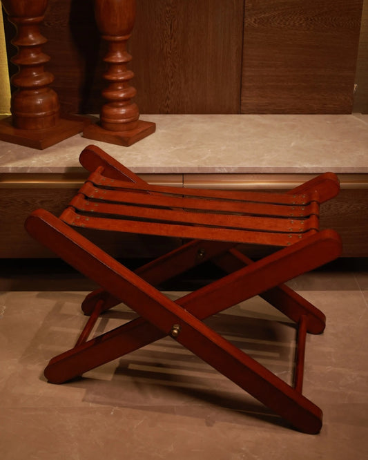 Leather Luggage Rack