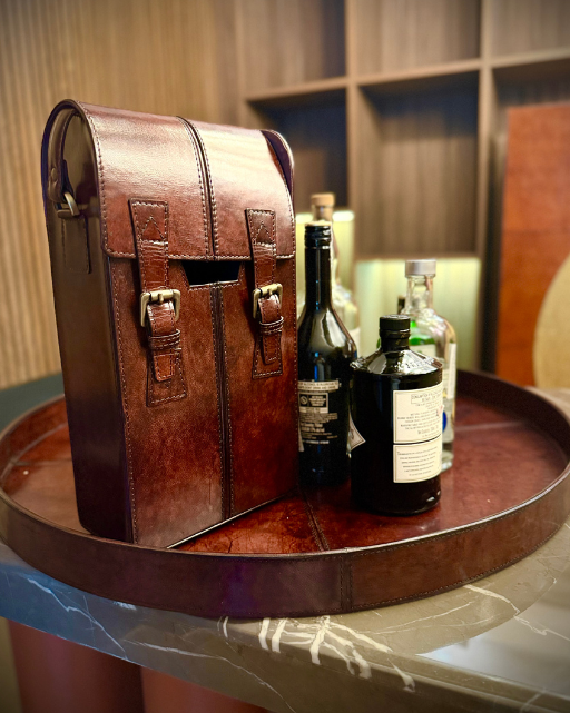 Premium Leather Wine Carrier