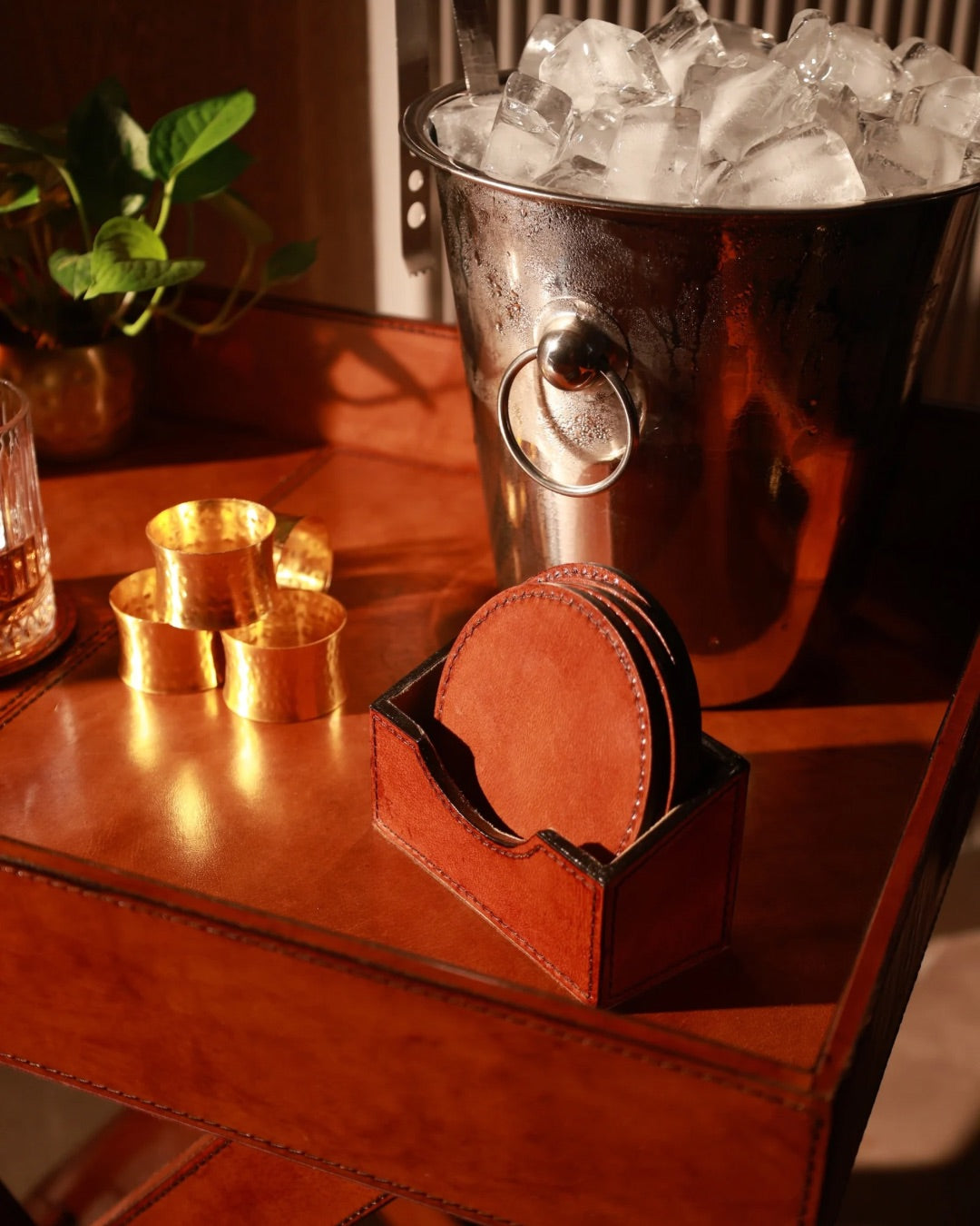 Leather Butler Tray