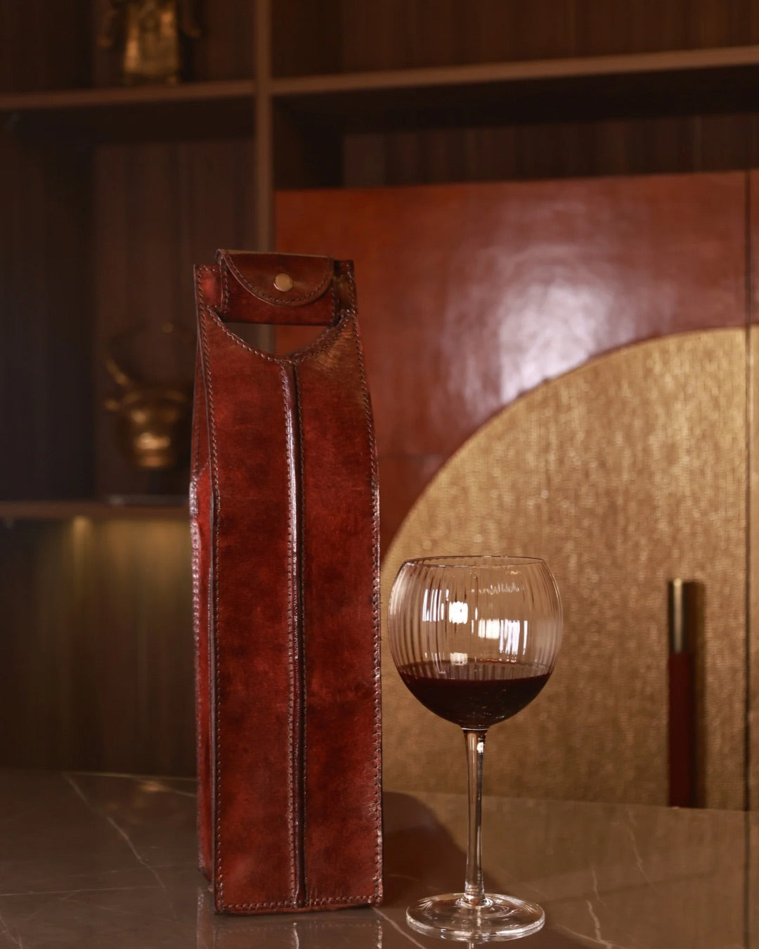 Leather Wine Bag