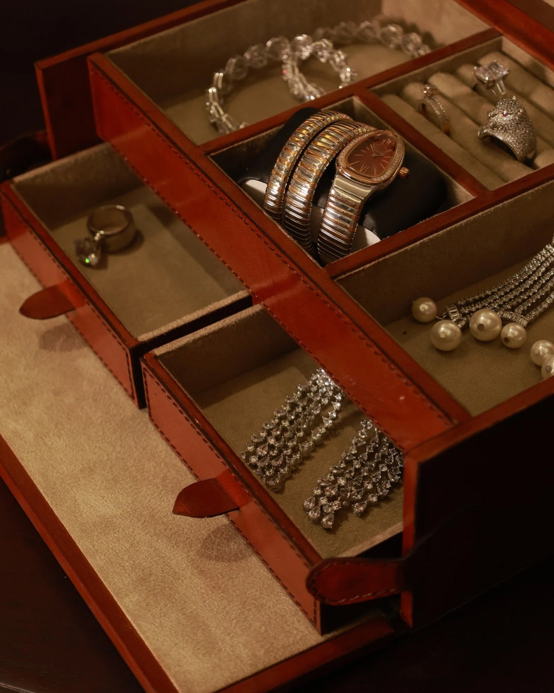 Leather Jewelry Box