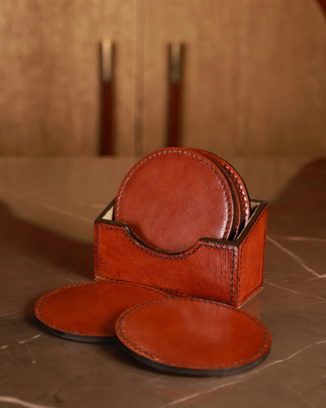 Premium Leather Coaster