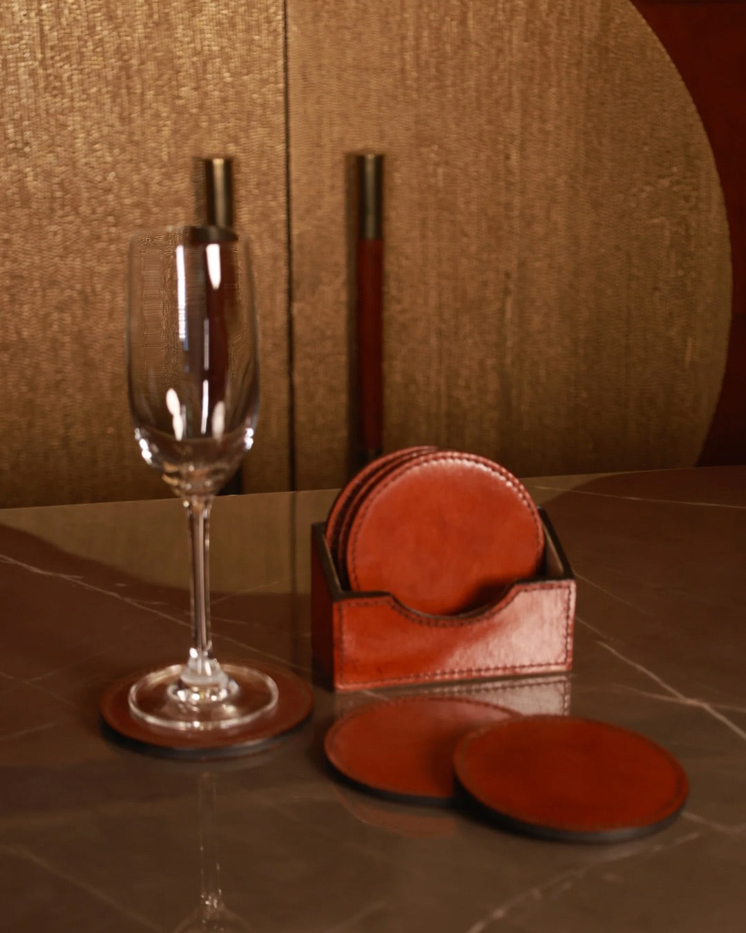 Premium Leather Coaster
