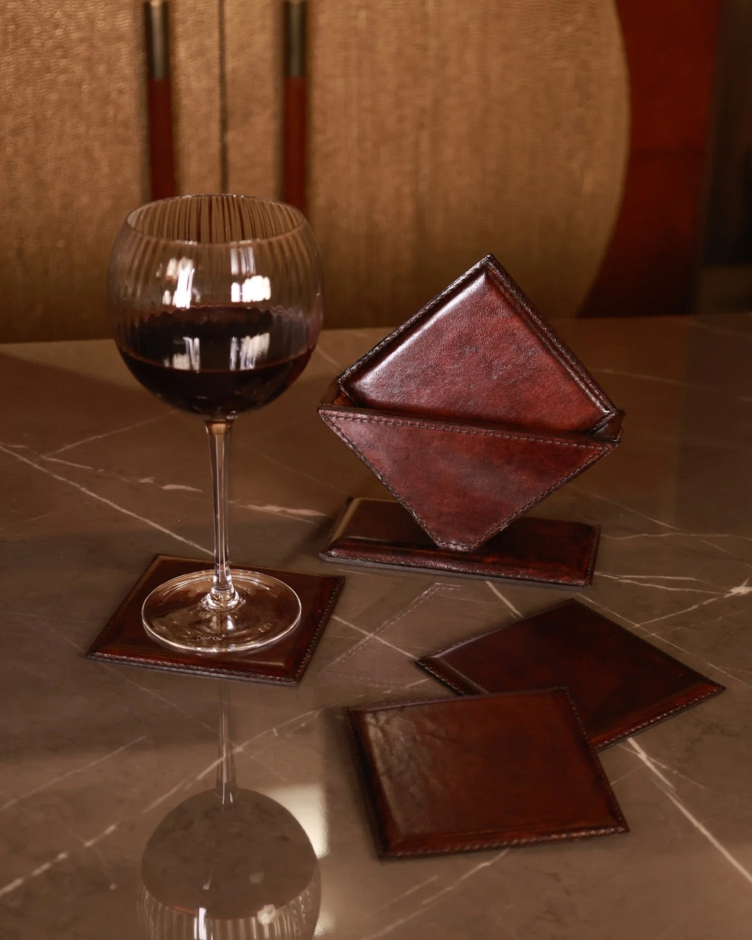 Luxury Leather Coaster